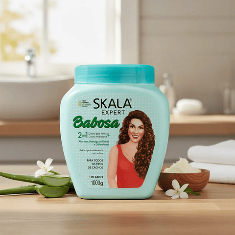 Skala Tratamiento Capilar Babosa 2 En 1 Con Aloe Vera 1000g