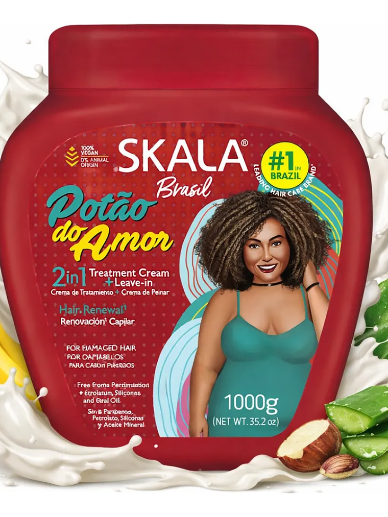 Skala Potao Do Amor Máscara Vegana Crema Peinar Dañado 1kg 1