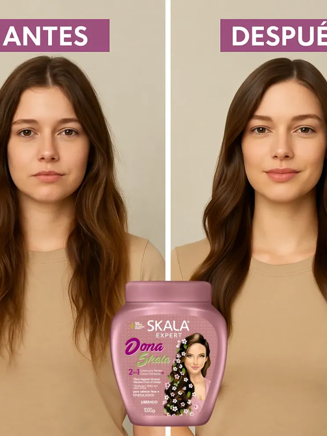 Mascara Skala 2 En 1 Dona 1000 G Nutricion Y Brillo 2