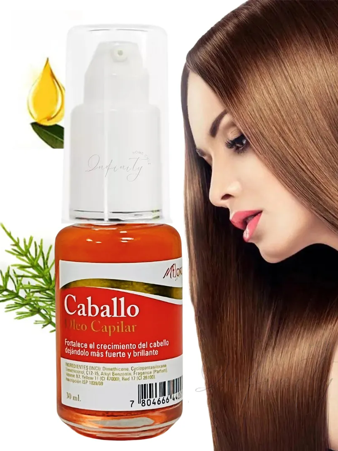 Aceite Caballo Biotina Aporta Crecimiento Del Cabello 30ml 2