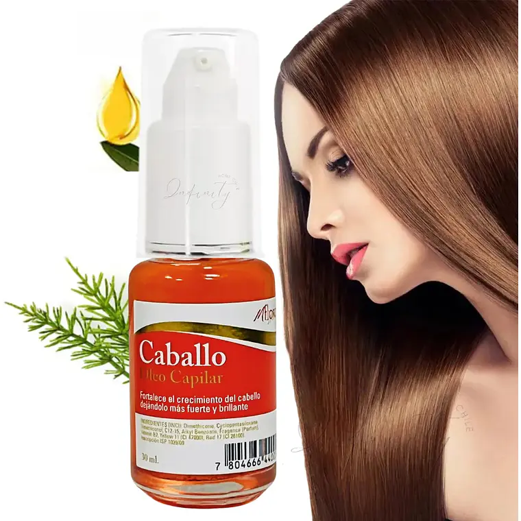 Mflora® Aceite Caballo Biotina Aporta Crecimiento Del Cabello 30ml 2
