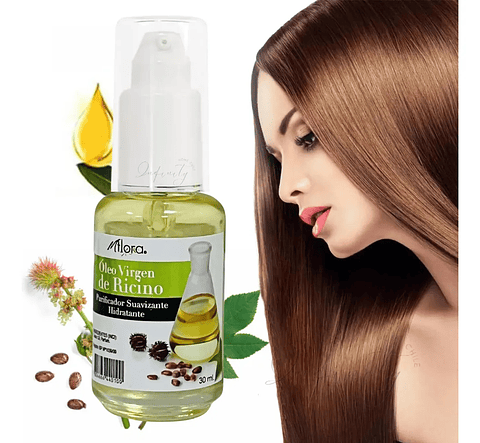 Aceite Virgen De Ricino Para Pelo Y Pestañas Miflora 30ml