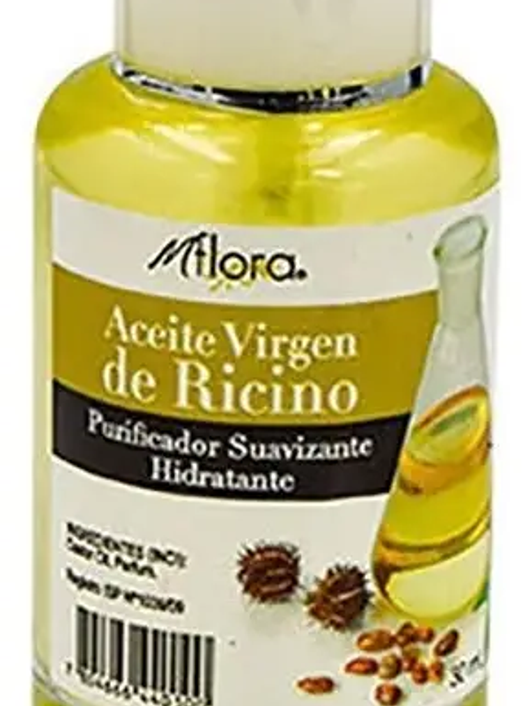 Aceite Virgen De Ricino Para Pelo Y Pestañas Miflora 30ml 2