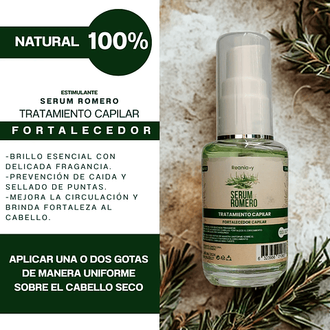 Aceite De Romero 100% Natural Para El Cabello 30ml