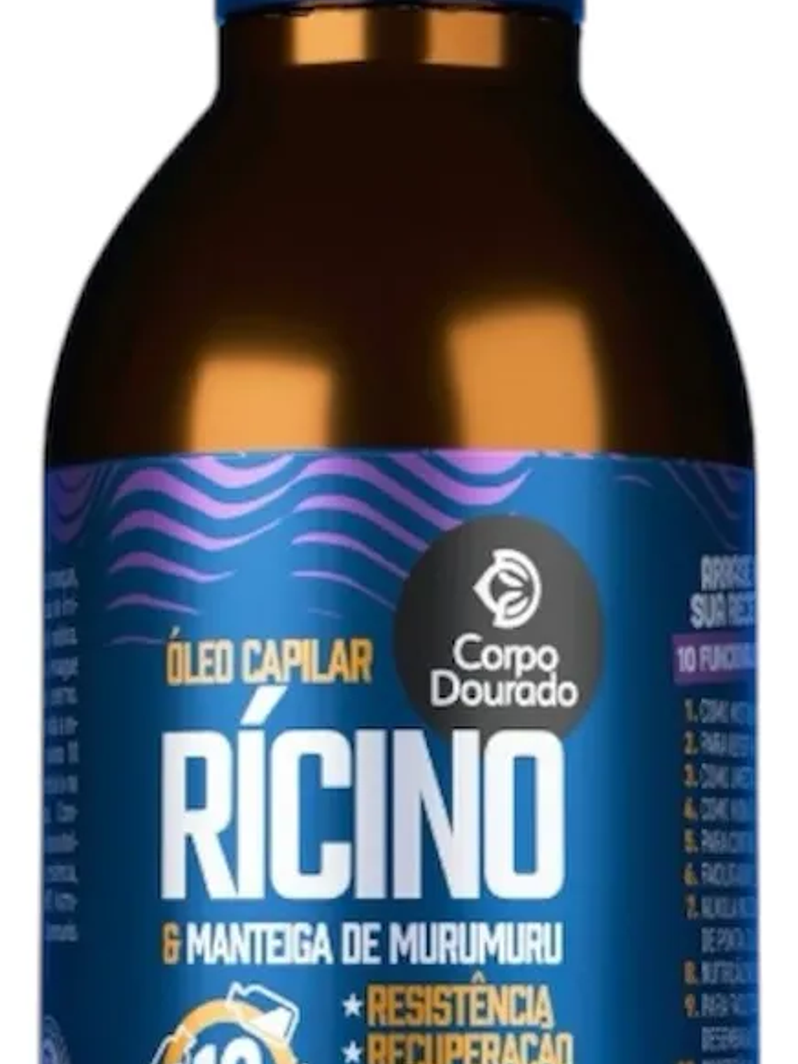 Oleo Capilar Ricino Manteca De Murumuru Corpo Dourado 100 Ml 2