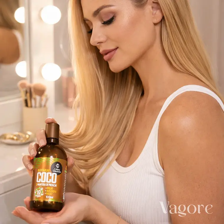 Corpo Dourado Aceite De Coco Pistacho Cabello Y Cuerpo 100ml 3