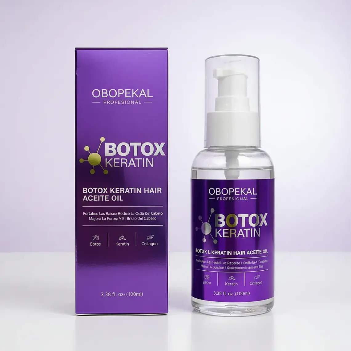 OBOPEKAL® Aceite Capilar Botox Keratin 100ml 1