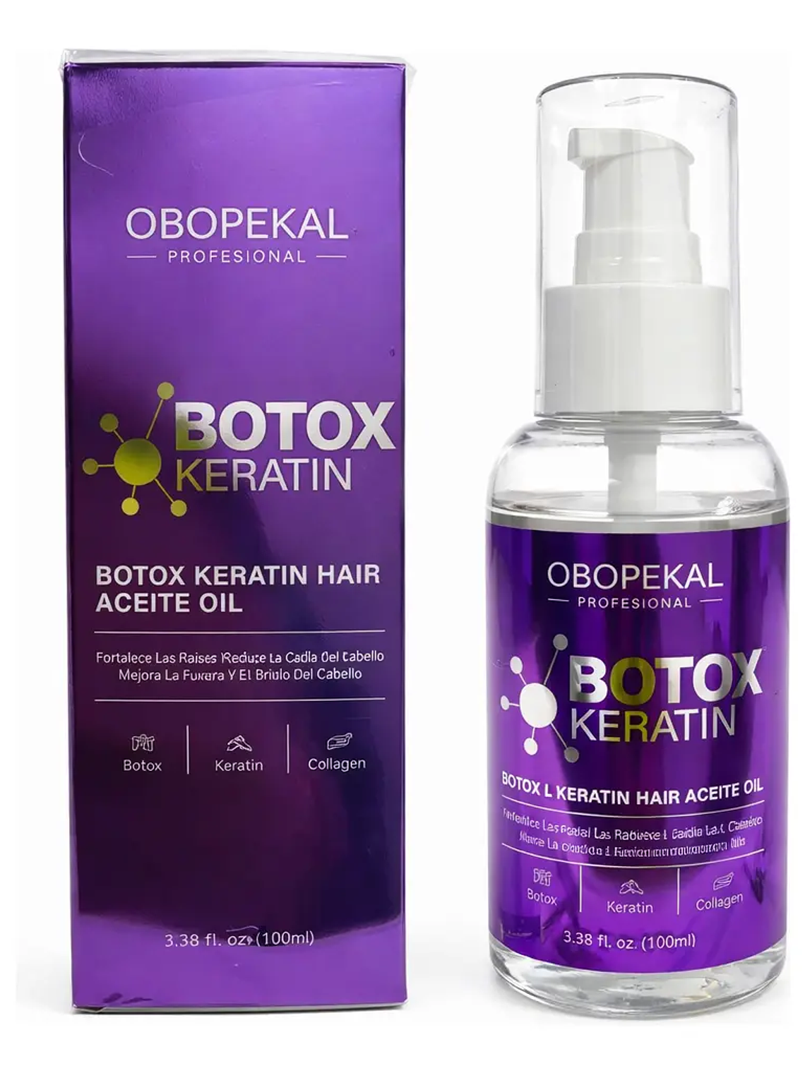 Aceite Capilar Obopekal Botox Keratin 100ml 2