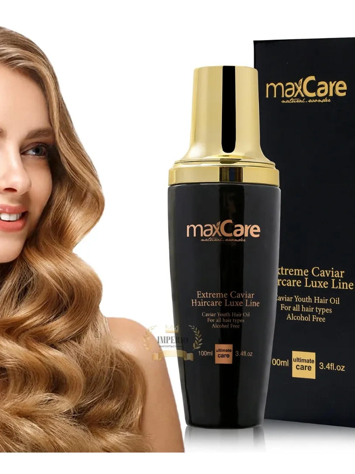 Aceite Capilar Rejuvenecedor De Caviar 100ml Maxcare 2