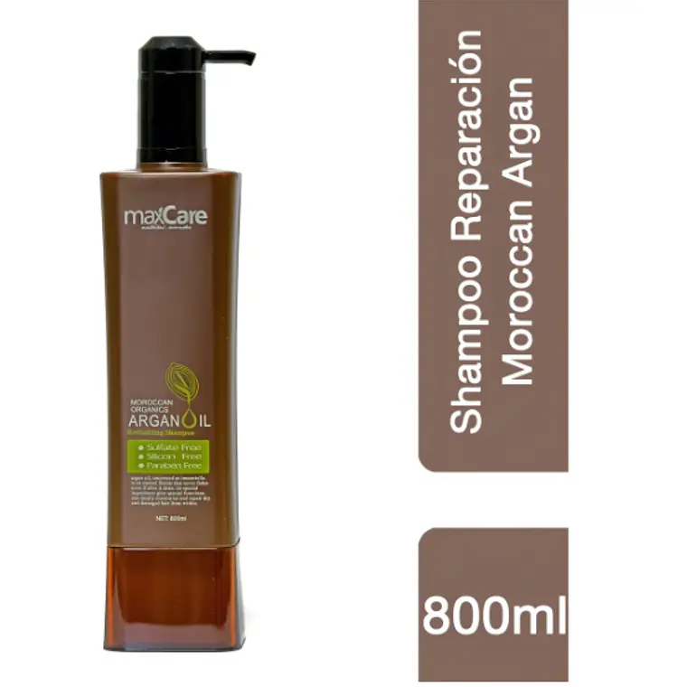 Maxcare® Shampoo Revitalizante Keratin Argan Oil 800ml  1