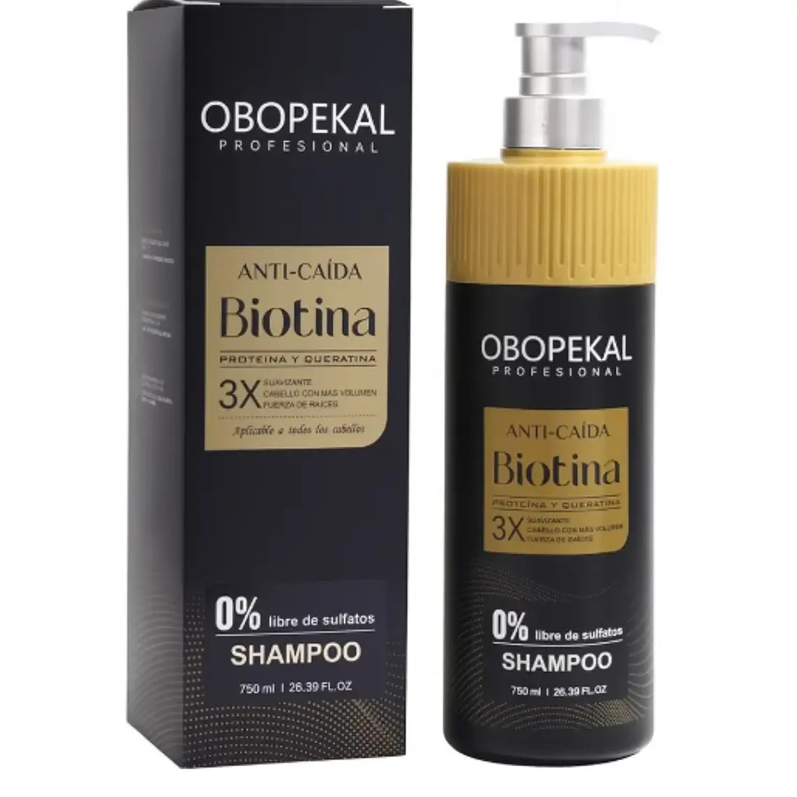 OBOPEKAL® Shampoo Biotin + Keratin 750ml 2
