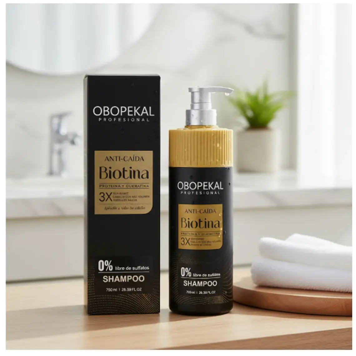 OBOPEKAL® Shampoo Biotin + Keratin 750ml 1