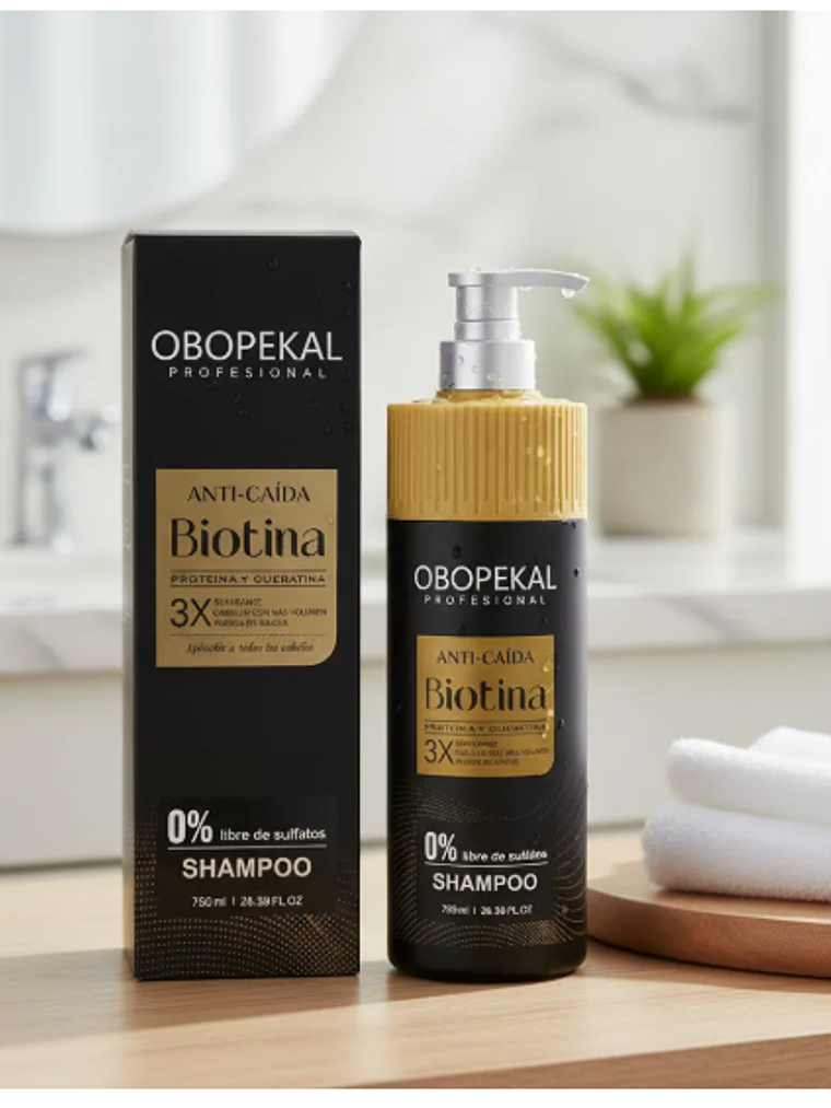 Obopekal Shampoo Biotin + Keratin 750ml 1