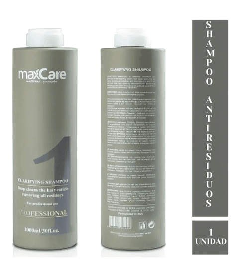Maxcare® Shampoo Anti-residuos Para Paso 1 De Alisado 1000ml