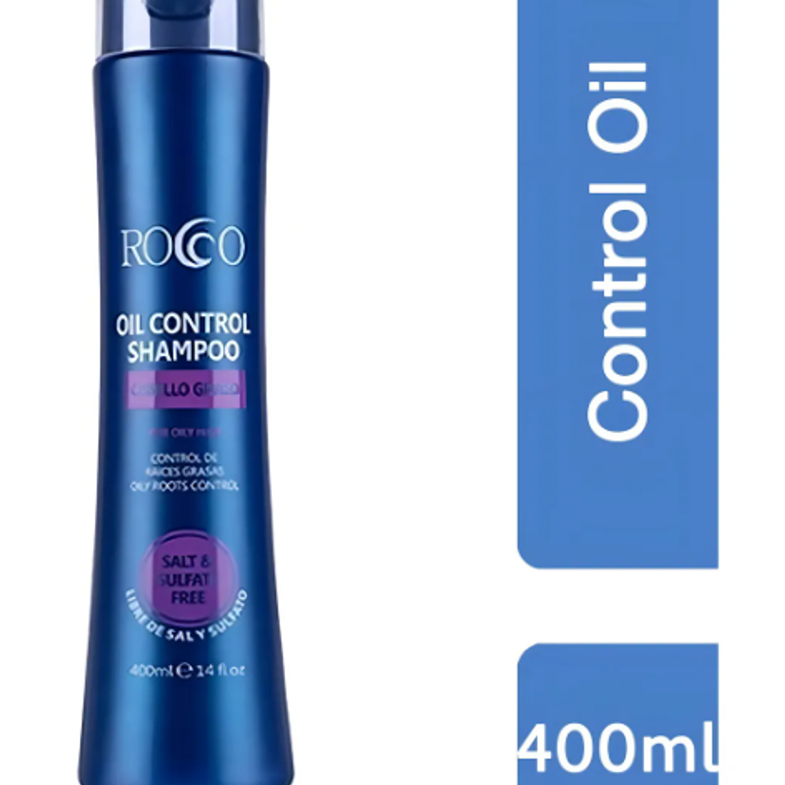 Rocco® Shampoo Oil Control Sin Sal Para Cabello Graso 400ml 1