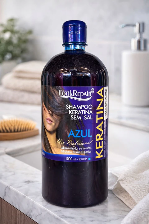 Look Repair  Shampoo Azul Sin Sal 1000ml