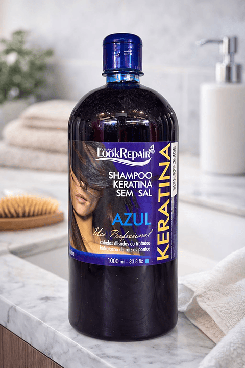 Shampoo Azul Sin Sal 1000ml Look Repair
