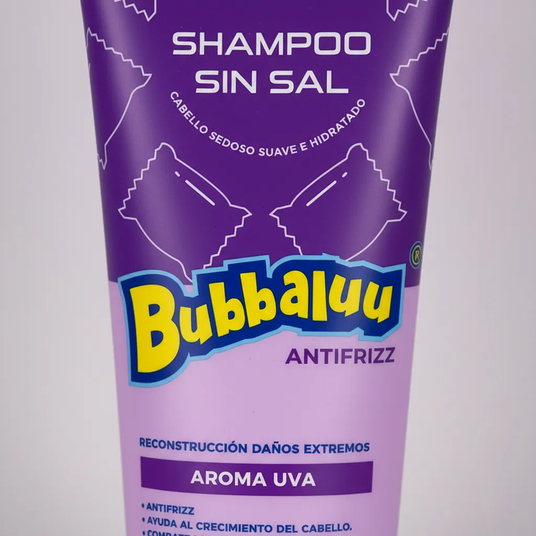 Shampoo Sin Sal Antifrizz Biotina Q10 Vitamina E - Aroma Uva 2