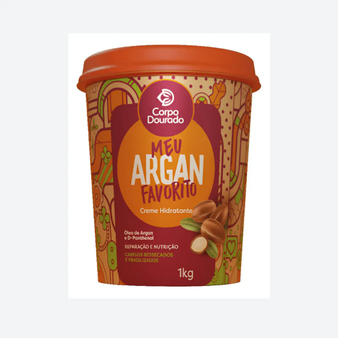 Corpo Duorado Crema Brasileña Para Reparar Cabellos Dañados Con Argan 1 Kg 1
