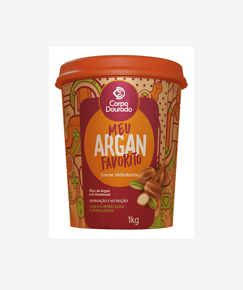 Crema Brasileña Para Reparar Cabellos Dañados Con Argan 1 Kg