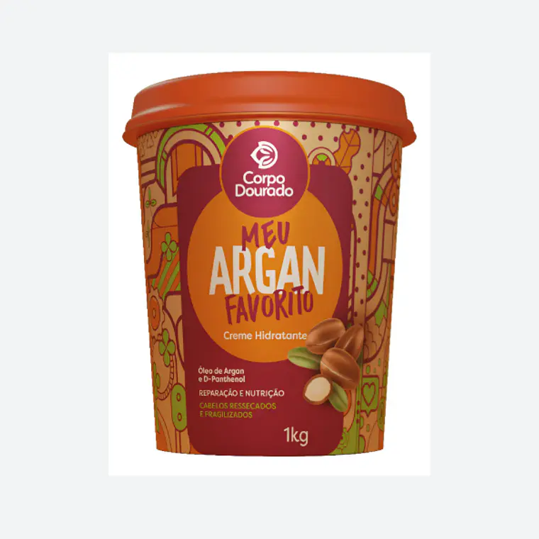 Corpo Duorado Crema Brasileña Para Reparar Cabellos Dañados Con Argan 1 Kg 1