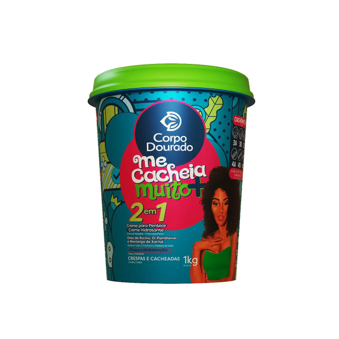 Corpo Dourado Crema  Me Cacheia Muito+ 2en1  / 1kg 1