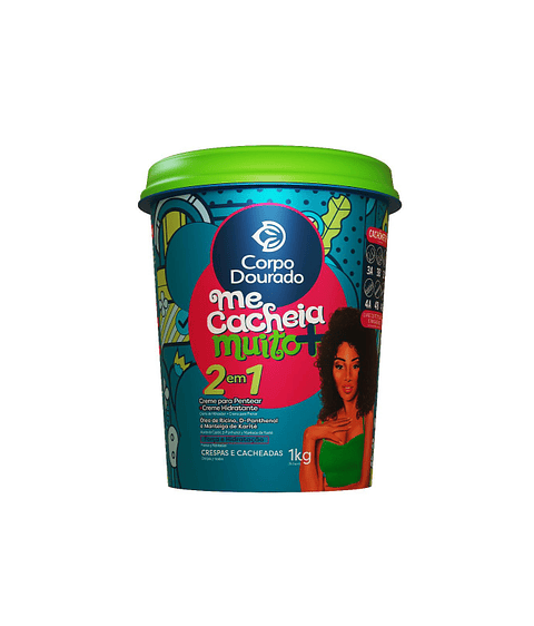 Crema De Peinar Corpo Dourado Me Cacheia Muito+ 1kg