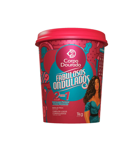 Corpo Dourado Crema Fabulosos Ondulados  2En1   / 1 Kg