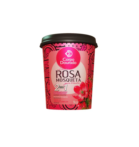 Corpo Dourado Crema Brasileña Brillo Y Sedosidad Aceite Rosa Mosqueta 2en1 /  1kg