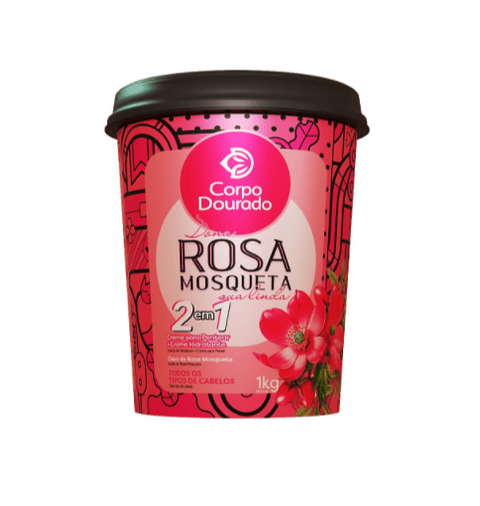 Corpo Dourado Crema Brasileña Brillo Y Sedosidad Aceite Rosa Mosqueta 2en1 /  1kg