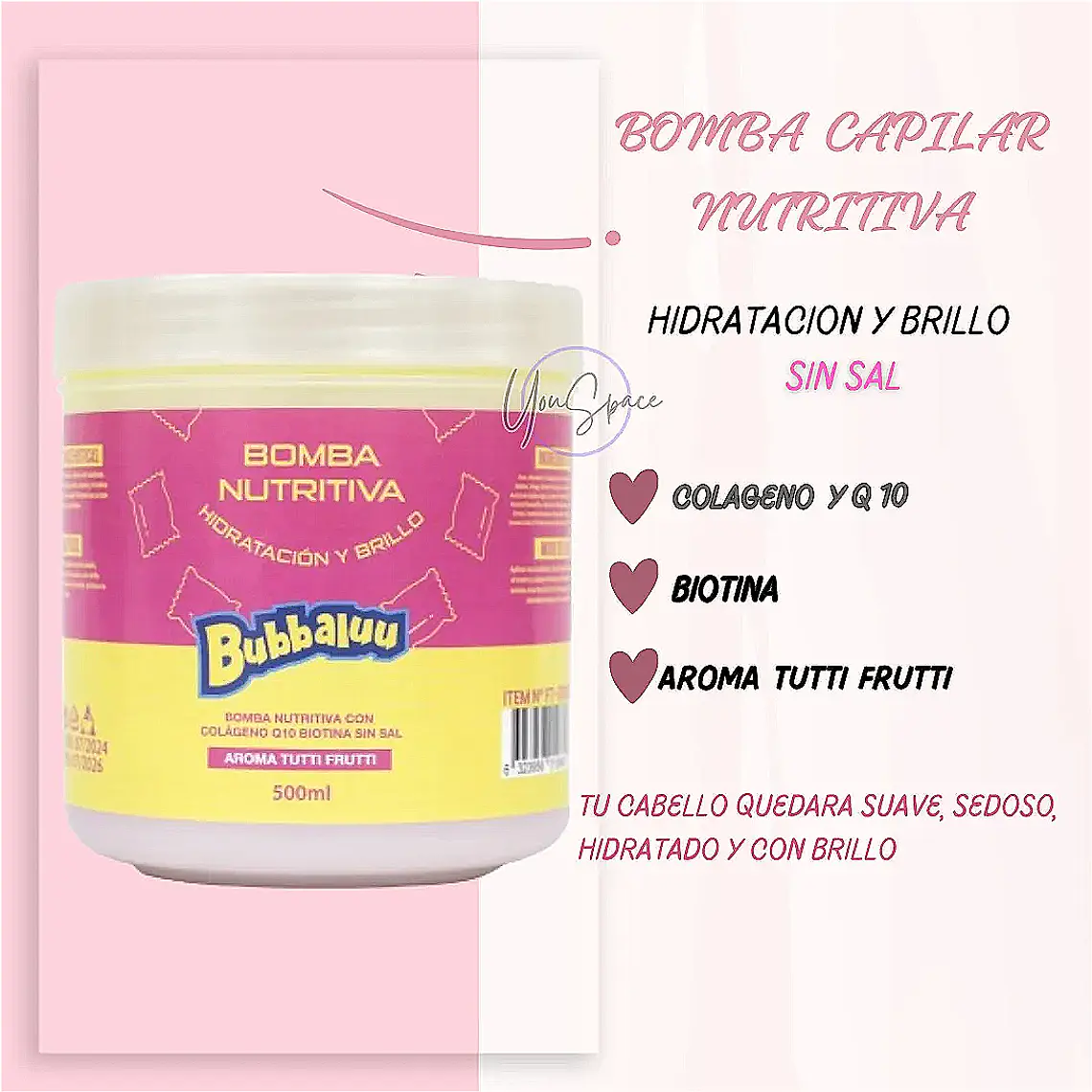 Reania.y Bubbaluu Bomba Nutritiva Tutti Frutti 500 Ml 2