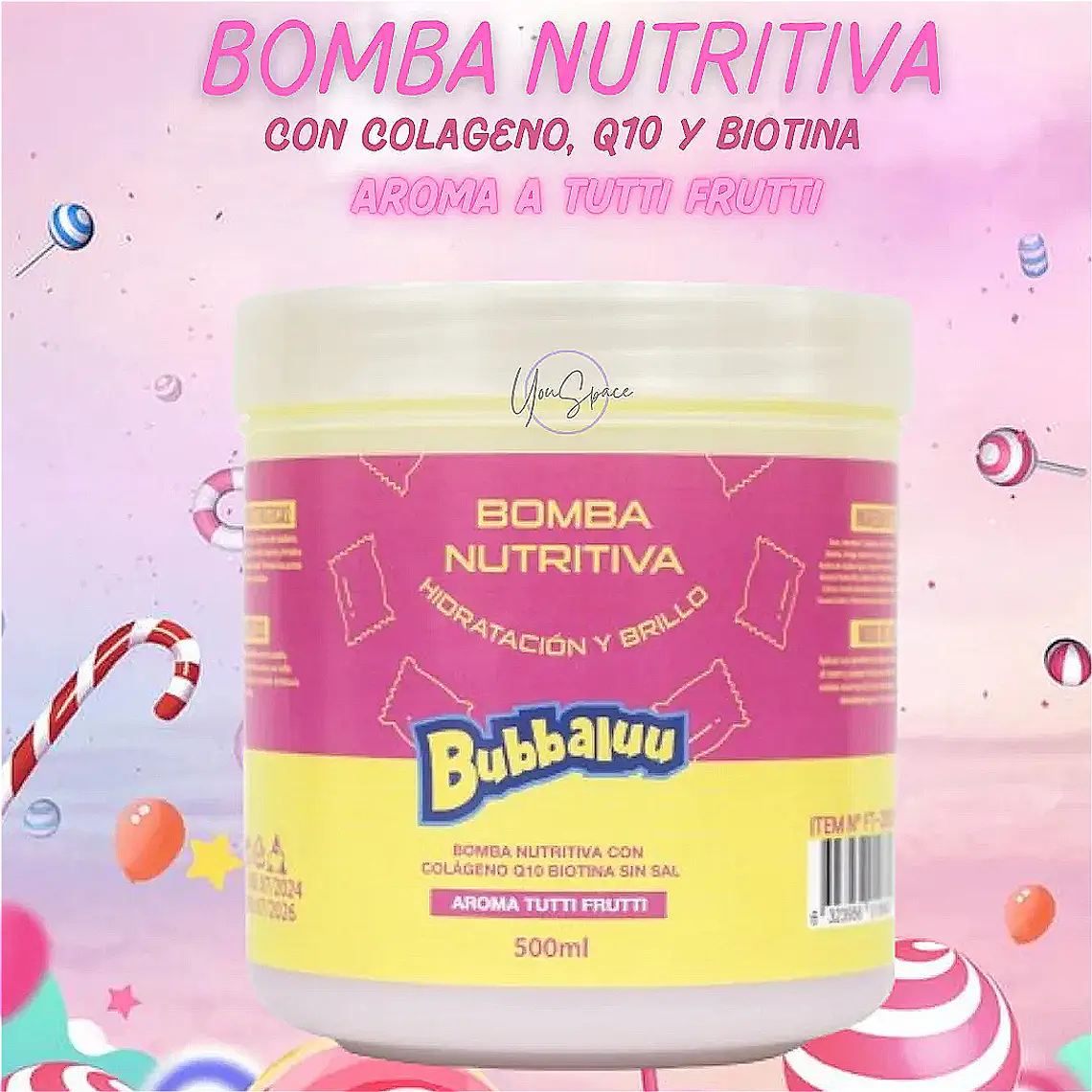 Reania.y Bubbaluu Bomba Nutritiva Tutti Frutti 500 Ml 3