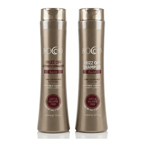 Pack Shampoo+acondicionador Anti-frizz Rocco Sin Sal 400 Ml