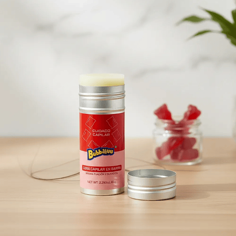 Cera Capilar Barra Fijación Flexible Antifrizz 65g Frutilla