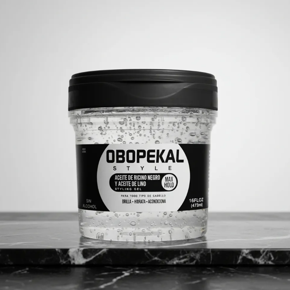 Obopekal Gel De Cabello Fijador Con Aceite De Ricino 473ml 1
