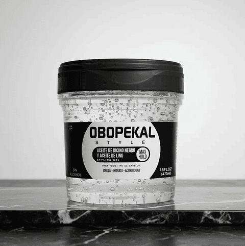 Obopekal Gel De Cabello Fijador Con Aceite De Ricino 473ml