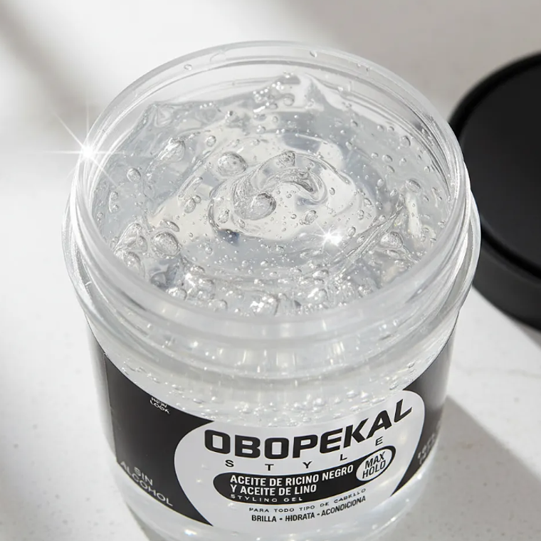 Obopekal Gel De Cabello Fijador Con Aceite De Ricino 473ml 2
