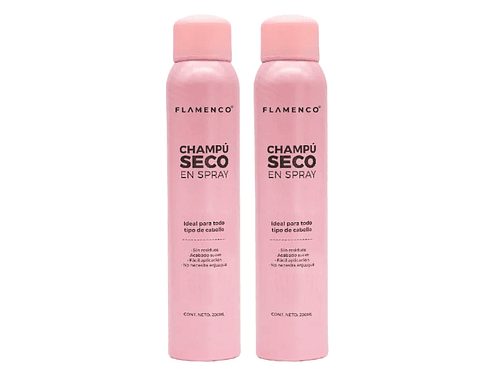 Flamenco® Shampoo Seco En Spray /acabado Suave / Sin Residuos 200ml