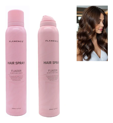 Flamenco® Fijador Cabello Spray  Refrescante Y No Graso 200ml