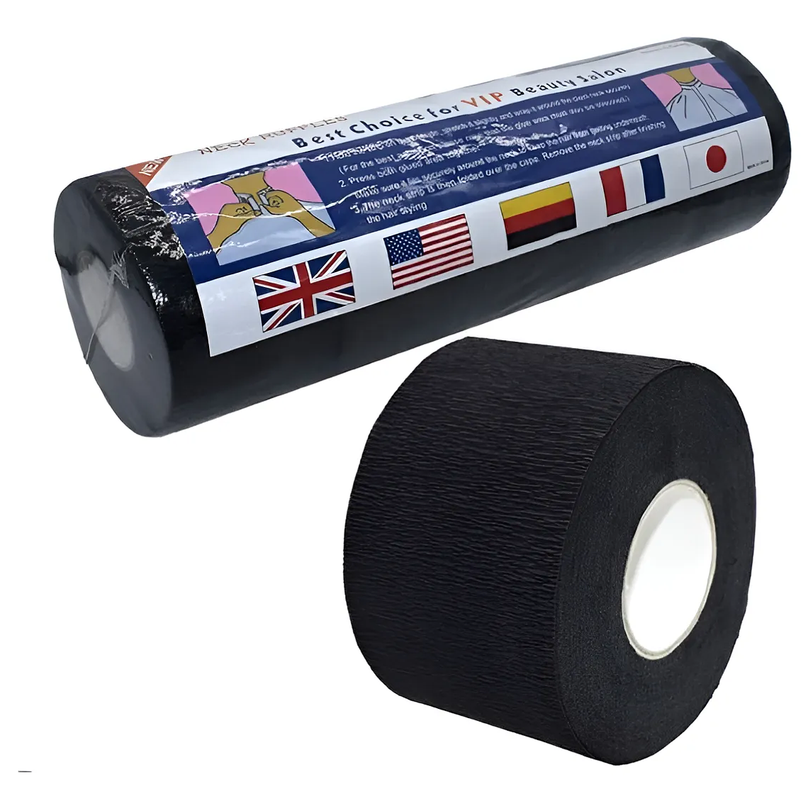 Papel Cuello Negro Para Barbería X 5 1