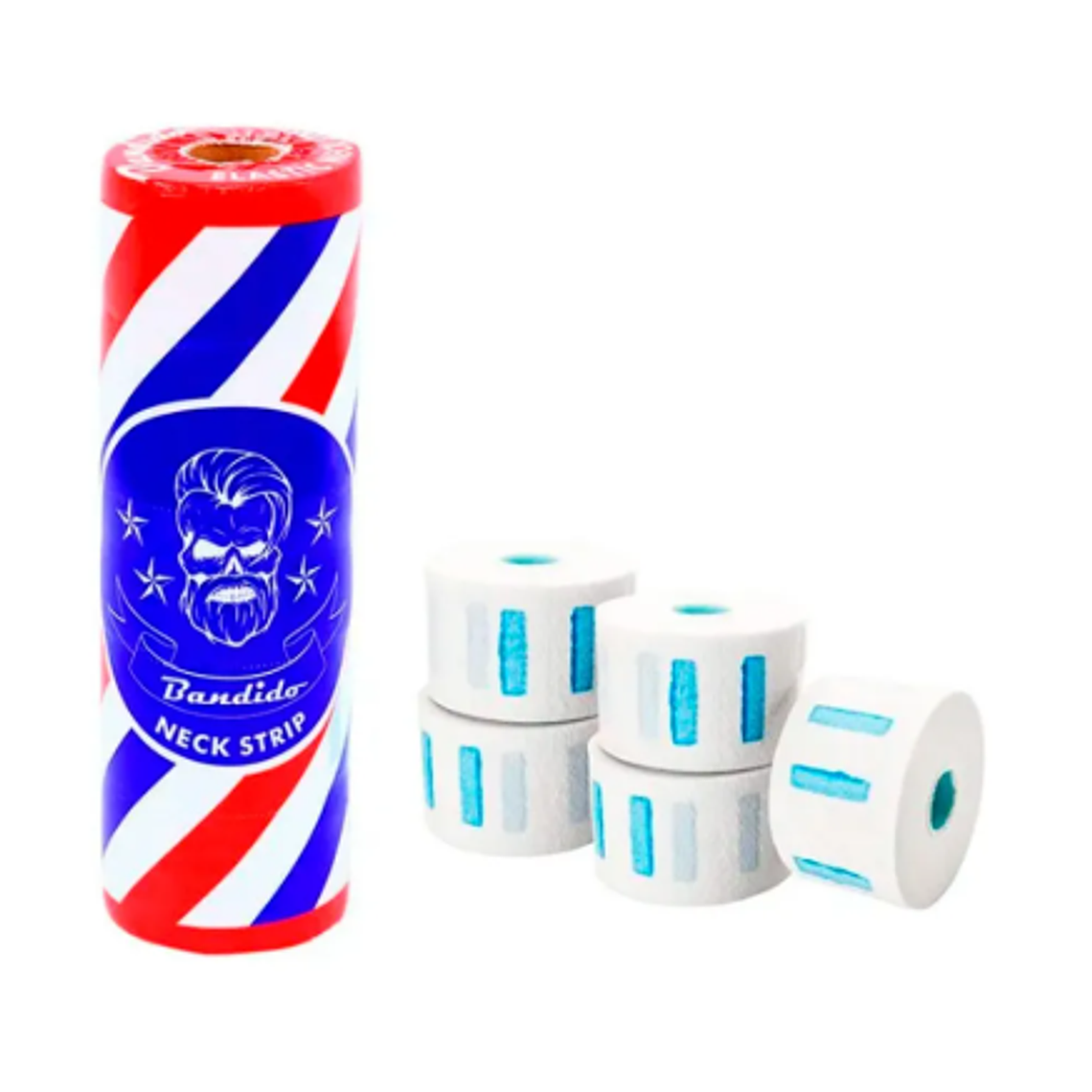 Bandido Papel Cuello Para Barbería Peluquería Elasticado 5 Rollos  1