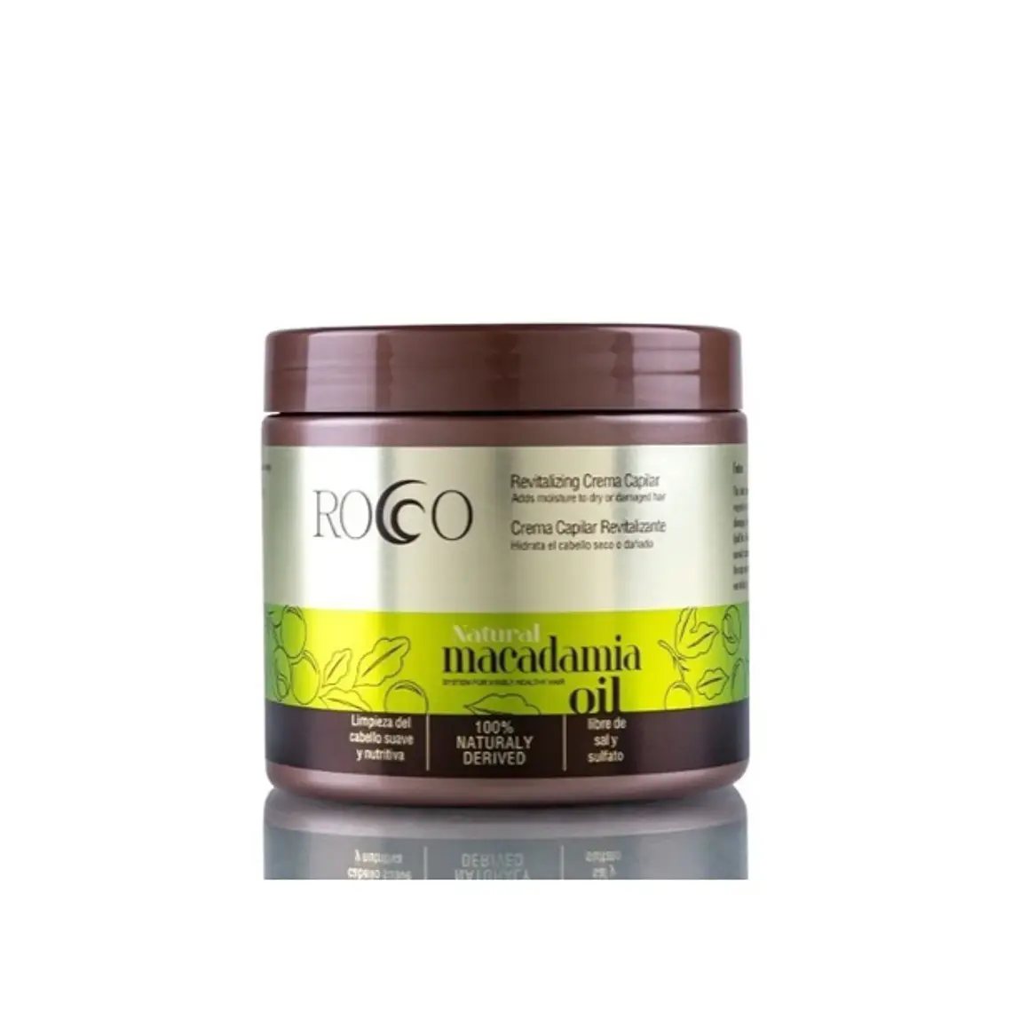  ROCCO® Crema Capilar Cabello Natural Macadamia Oil 500ml 1