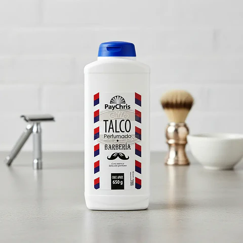Talco Perfumado En Polvo Para Barbería 650g