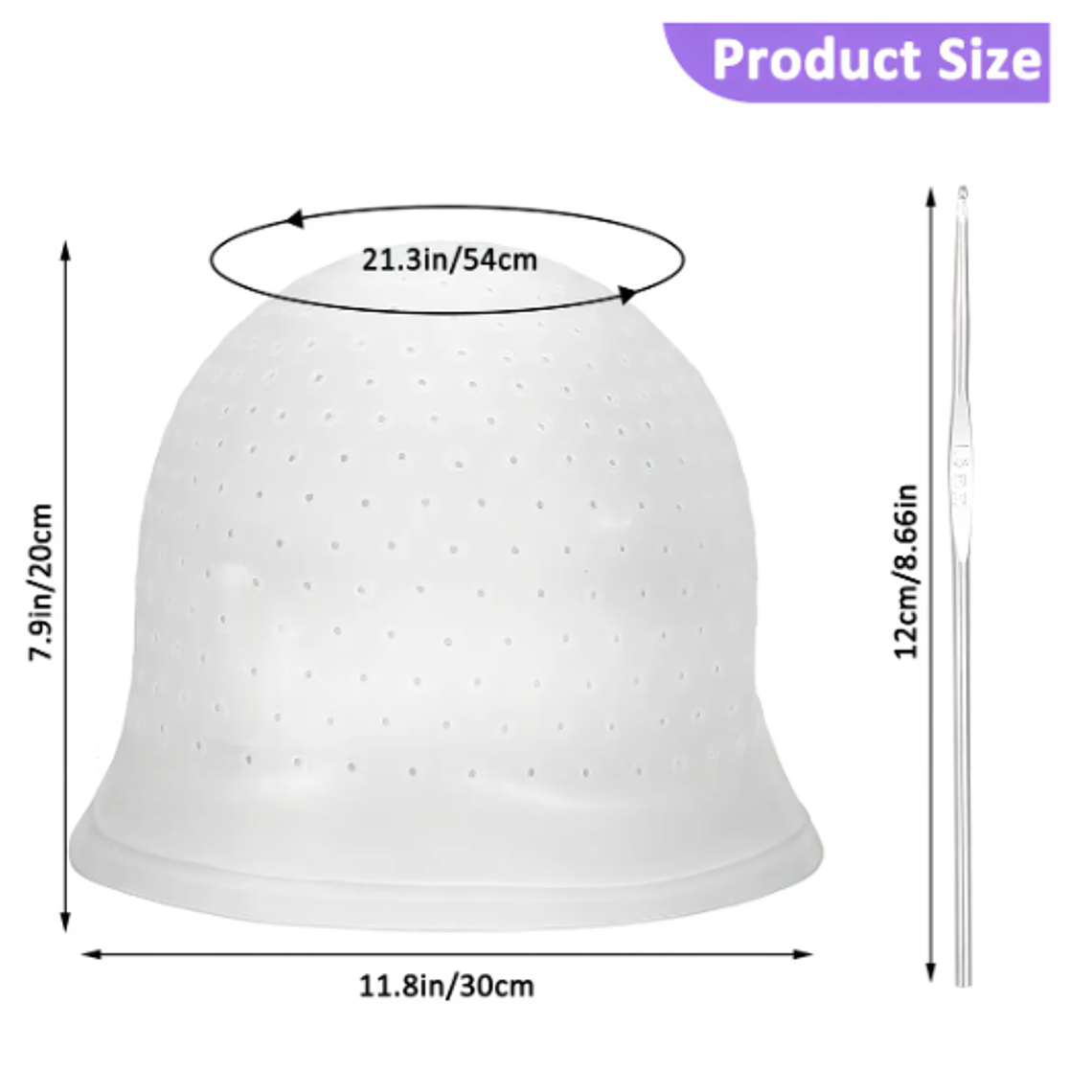 Gorro Viso Goma Para Pelo Con Crochet Color Variado 2