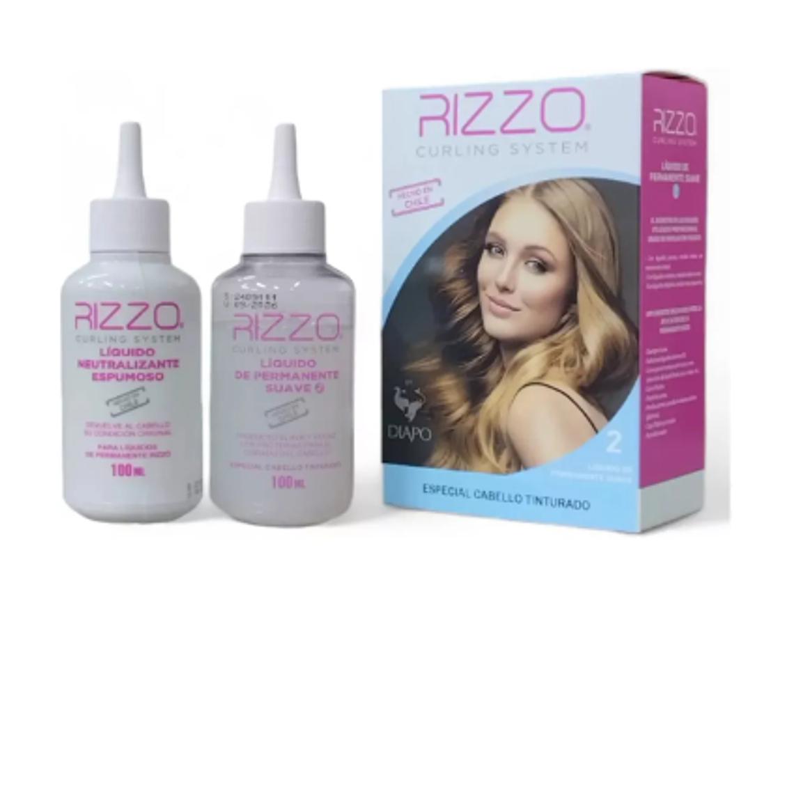Kit Liquido Permanente Rizzo Suave 2 1