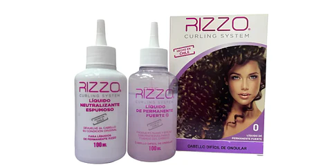 Rizzo Kit Liquido Permanente Fuerte 0 Peluqueria Rizos