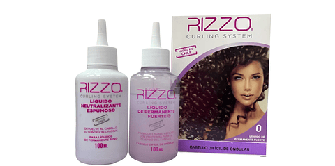 Rizzo Kit Liquido Permanente Fuerte 0 Peluqueria Rizos