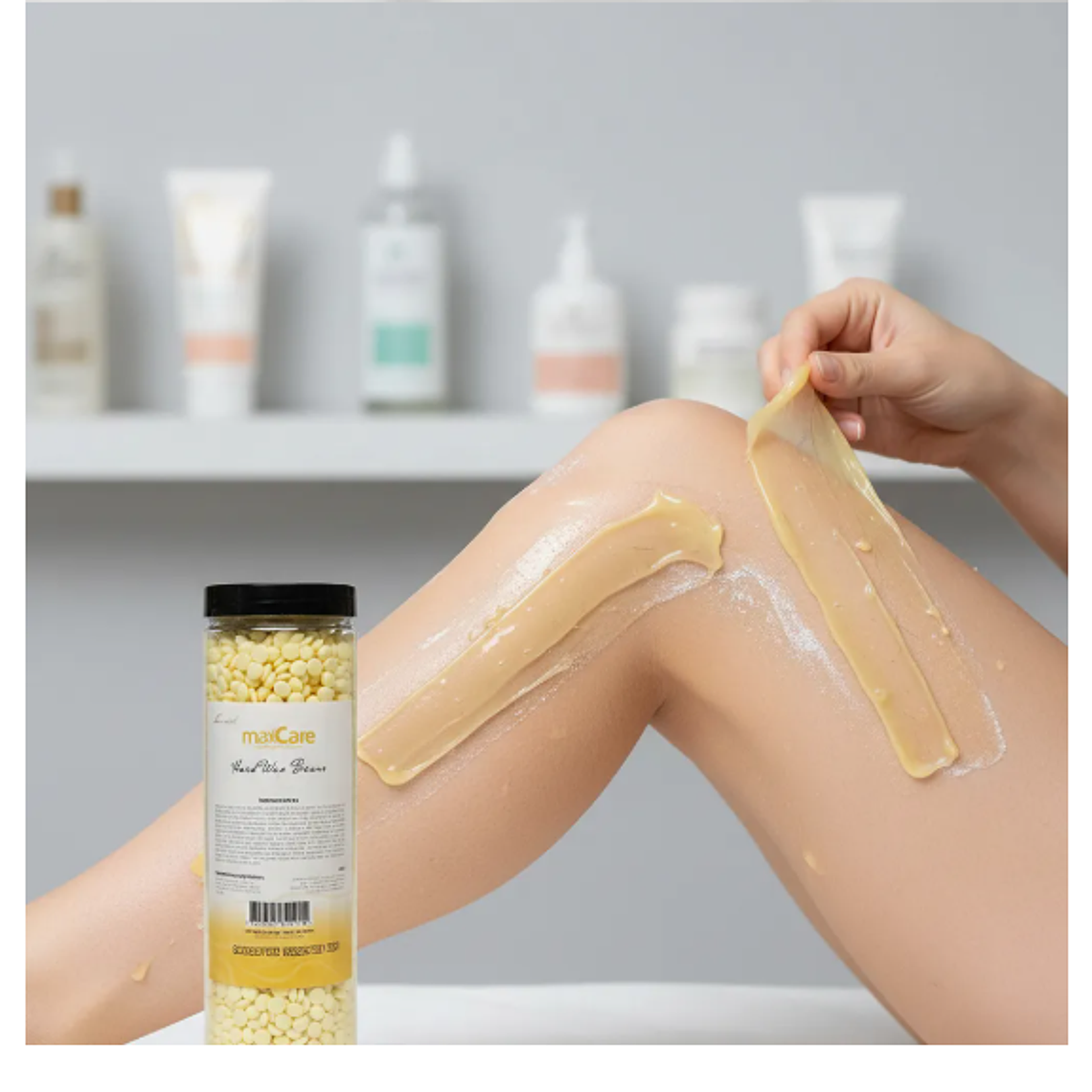 Maxcare Cera Elástica Depilatoria Miel 400g 2