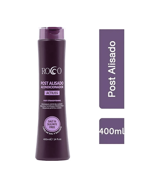 Rocco® Acondicionador Post Alisado Sin Sal 400ml