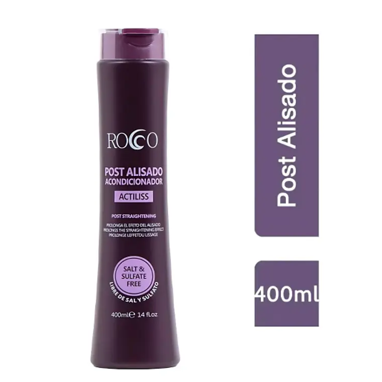 Rocco® Acondicionador Post Alisado Sin Sal 400ml 1